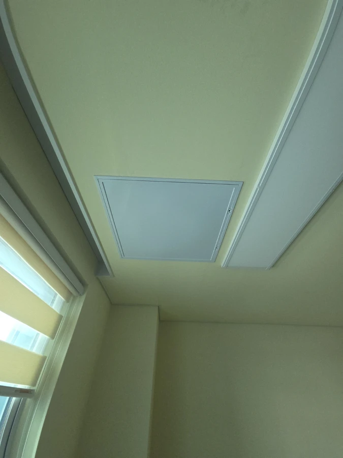 PVC 600×600 점검구 시공 완료